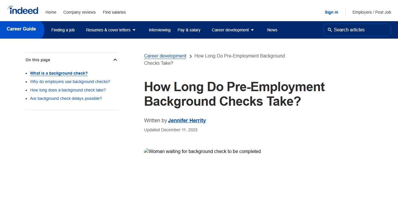 How Long Do Pre-Employment Background Checks Take? | Indeed.com