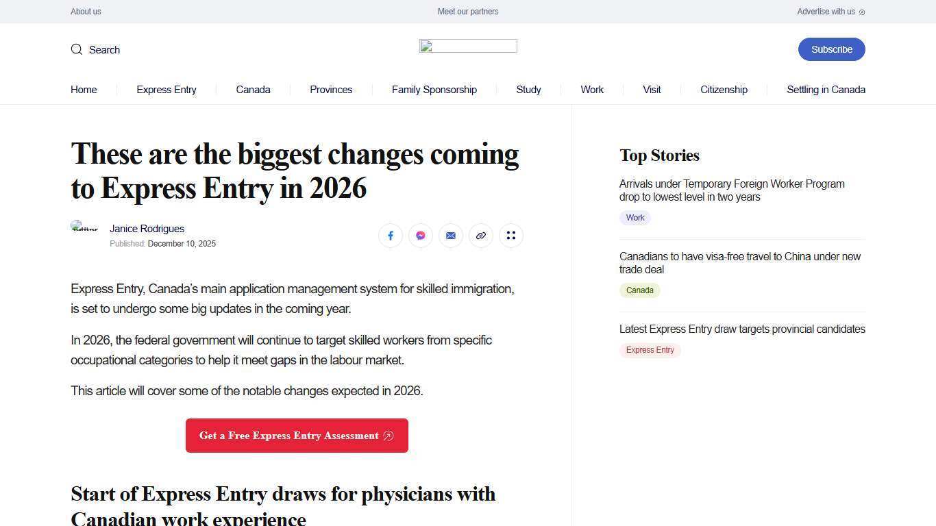 These are the biggest changes coming to Express Entry in 2026 | CIC News